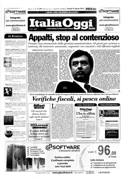 Italia oggi : quotidiano di economia finanza e politica